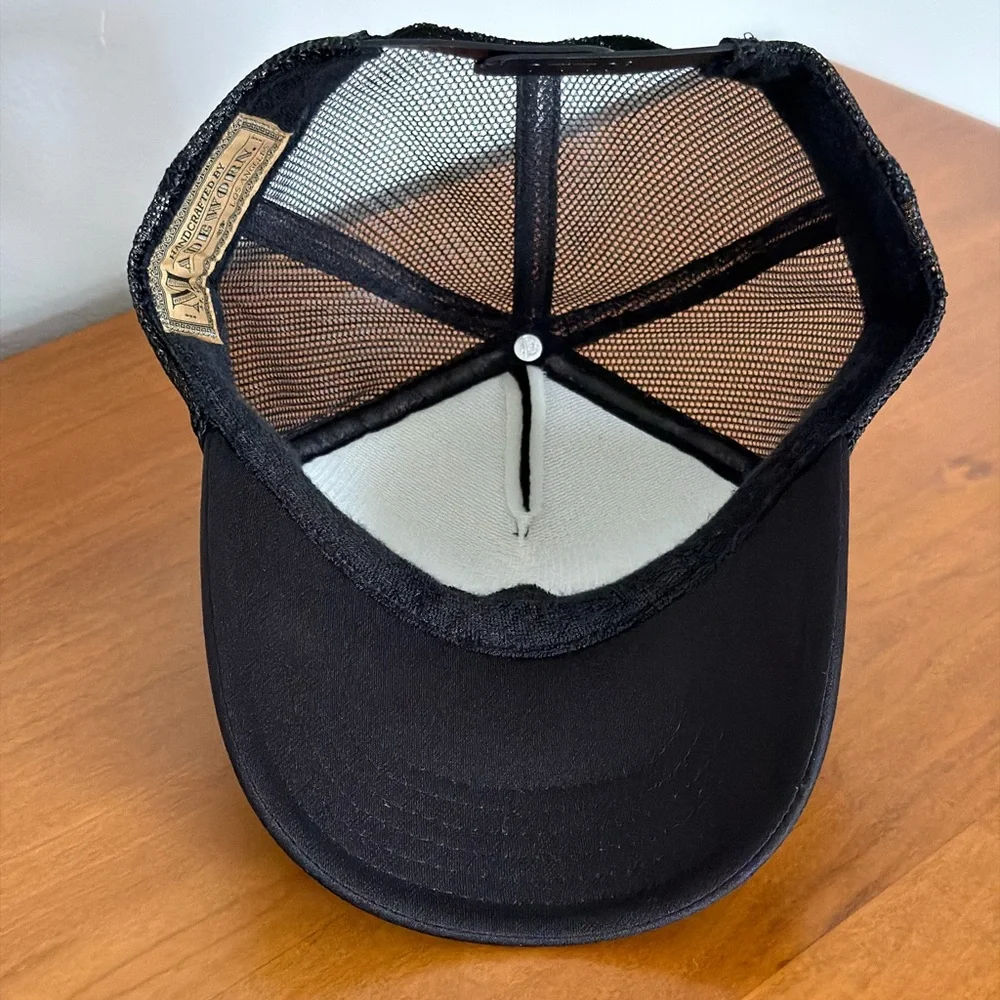 MadeWorn Black “Meili Vodka” Mesh Trucker Hat - Street Cool & Adjustable